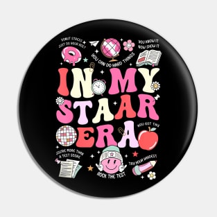 In My Staar Era Motivational Testing Test Day Funny Teacher Pin