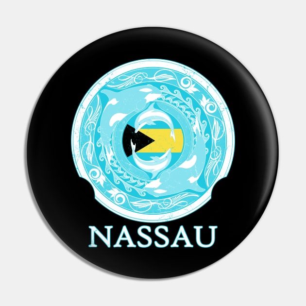 Nassau Bahama Islands Pin by NicGrayTees