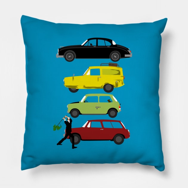 The Car's The Star: Britcoms Pillow by Paulychilds