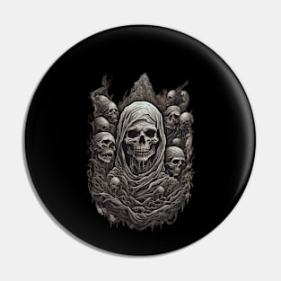 Eternal Abyss Apparel: Dive into the Depths of Metal Madness Pin