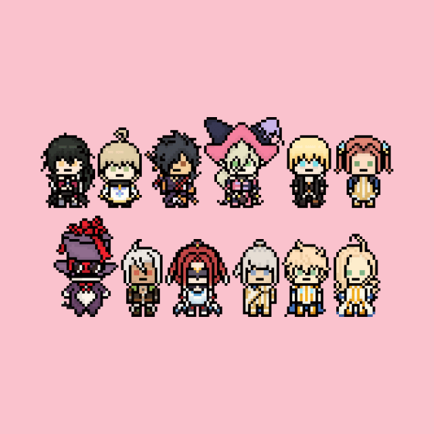 Berseria Cast Pixel Art by Tatsu_chan