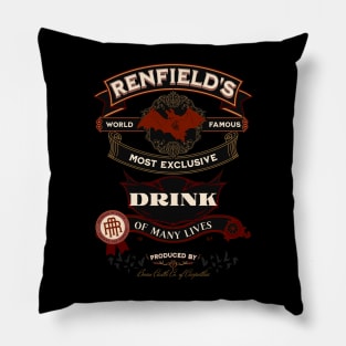 Renfield's Drink of Many Lives - T-shirt Version Pillow