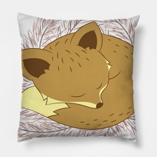 Cute Sleeping Fox Pillow