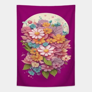 Blooming Flowers Tapestry