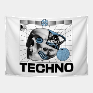 TECHNO  - Tech Head (Black) Tapestry