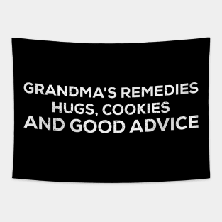 Grandma's remedies Hugs, cookies, and good advice Tapestry