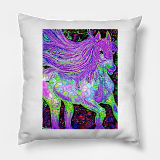 Horse Fantasy Mosaic Pillow