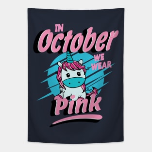 In October We Wear Pink Tapestry