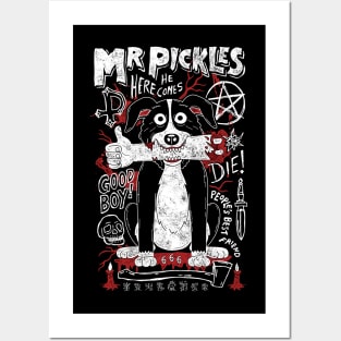 Compre Mr Pickles Dark Cartoon Poster Evil Dog Evil Spirit Canvas Printing  Poster Wall Decor Picture for Bar Game Room Wall Decoration