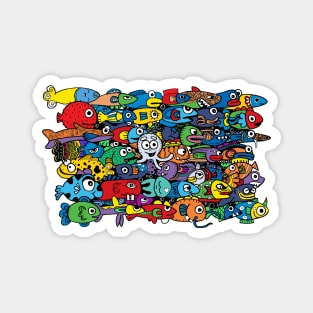 doodle marine life Magnet