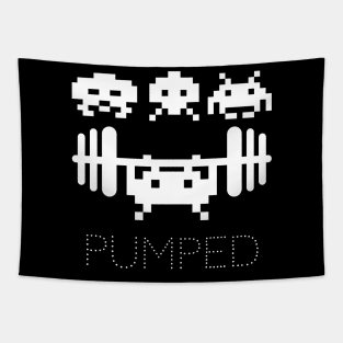 Pumped Space Invaders Tapestry