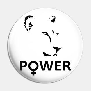 Lioness Artwork Female Power Pin