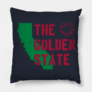 california state vintage Pillow