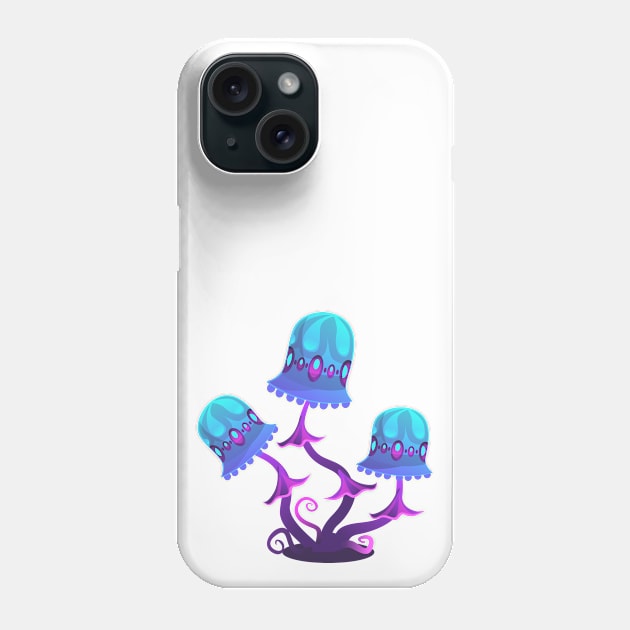 Alien mushrooms Phone Case by Voxyterra