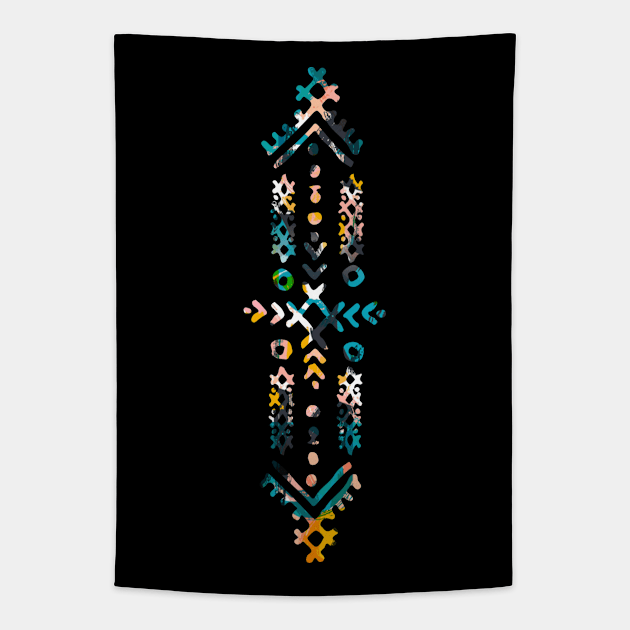 Art African Motif, African Design Tapestry by Myteeshirts