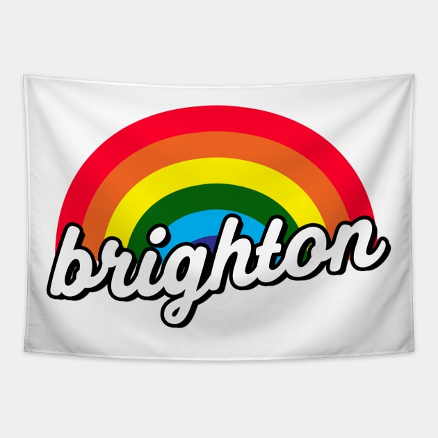 Brighton Gay Pride Rainbow Tapestry by McNutt