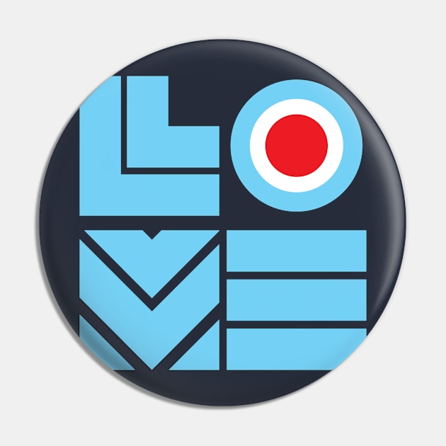 Love Mod Pin by modernistdesign