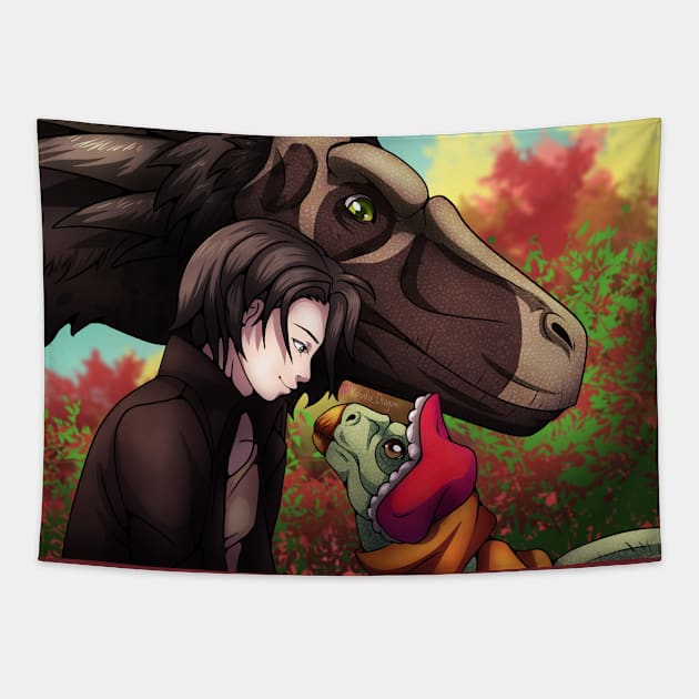 Mysterious Forest Friends Tapestry by SakuraDragon