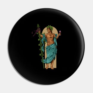 God of Greek mythology - Bacchus Dionysus Pin