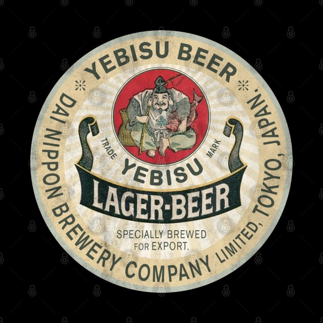 Vintage Yebisu Beer 2 by Buck Tee by Buck Tee