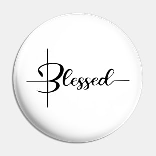 Blessed , Cute Graphic & Letter Print Pin