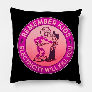 vintage reddy remember will kill you Pillow
