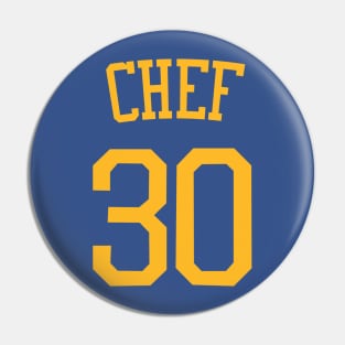 Steph Curry 'CHEF' Nickname Jersey - Golden State Warriors Pin