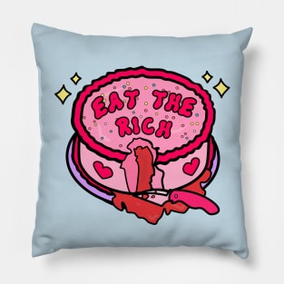 Eat the rich Pillow