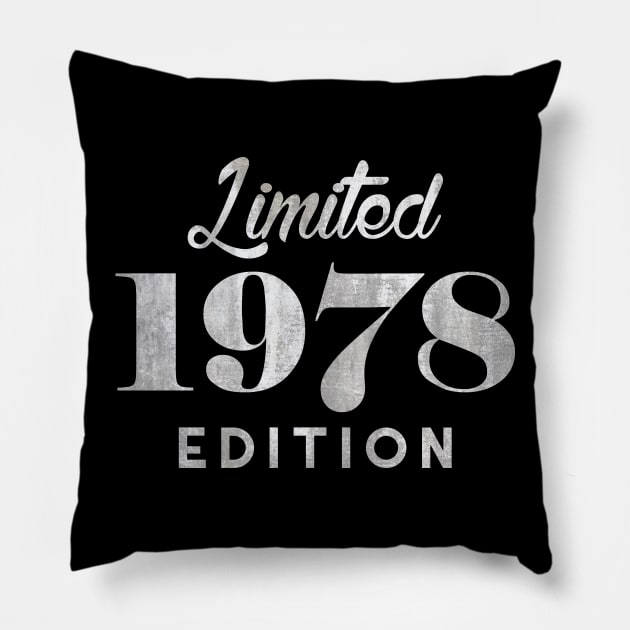 Limited Edition 1978 40th Birthday Pillow by charlescheshire