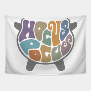 Hocus Pocus Cauldron Word Art Tapestry