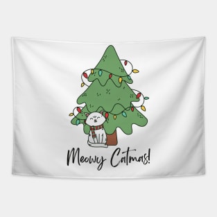 Meowy Catmas! Tapestry