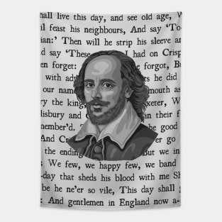 Shakespeare Saint Crispin Speech Tapestry
