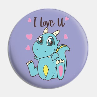 Blue Dragons Lover Pin