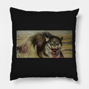 Steppe wolf Pillow