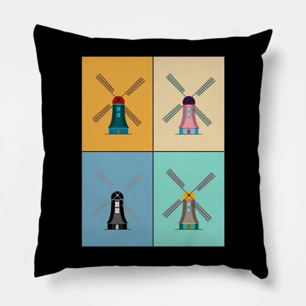 Windmill T-Shirt Pillow by ARTotokromo