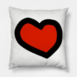 Chunky Red Heart for Valentines Day Pillow