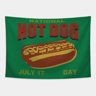 National Hot Dog Day 17 July Tapestry