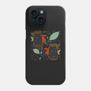 Magical Fairy Lights Mason Jar Galaxy Phone Case