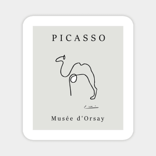 Pablo Picasso abstract camel, contemporary design Magnet