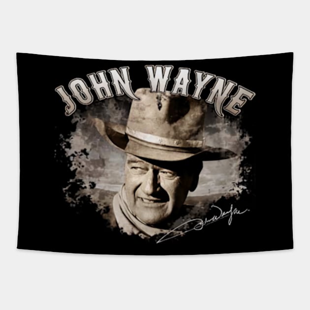 John Vintage Wayne gold Tapestry by davidhedrick