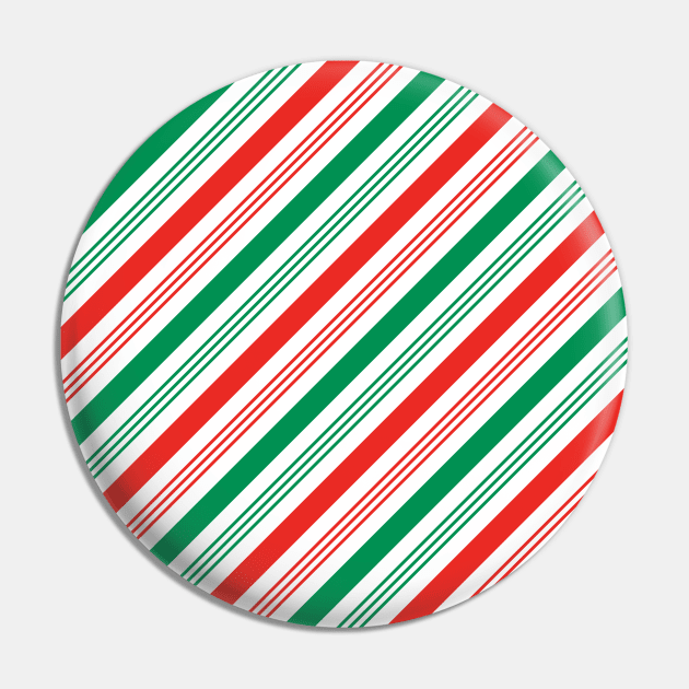 Peppermint Candy Stripe Pin by Hanzo