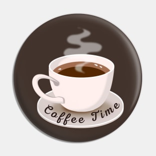 Cup Of Coffee Time Pin