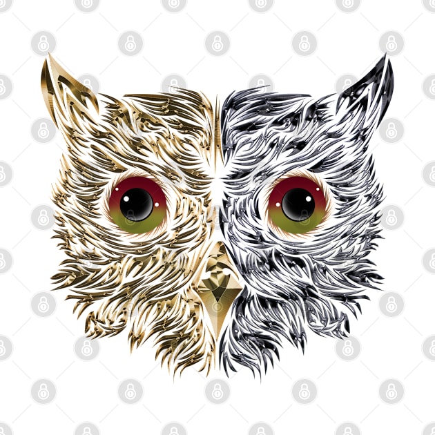 OWL half gold Half Methalic Edition by INDONESIA68