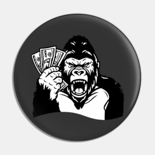 Gorilla with Money Pin