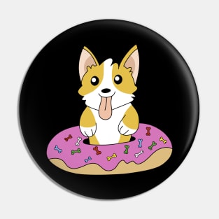 Corgi Dog Donut Pin