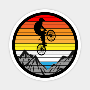 Vintage Mountainbike Design Magnet