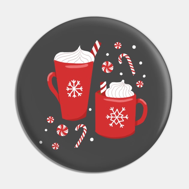 Peppermint Mocha Pin by latheandquill