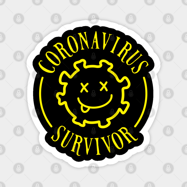 Coronavirus Survivor Magnet by spacedowl