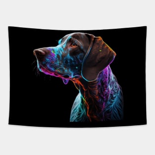 Neon German Shorthair Pointer Tapestry