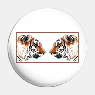 Tiger Face-off Pin